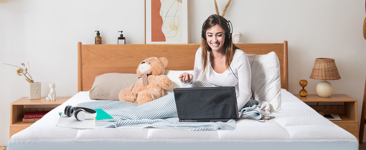 ELEMUSE MEMORY FOAM MATTRESS TOPPER