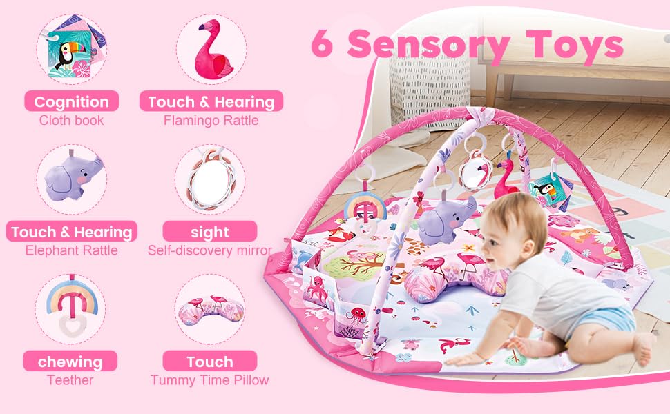 baby play mats for floor gym mat tummy time 