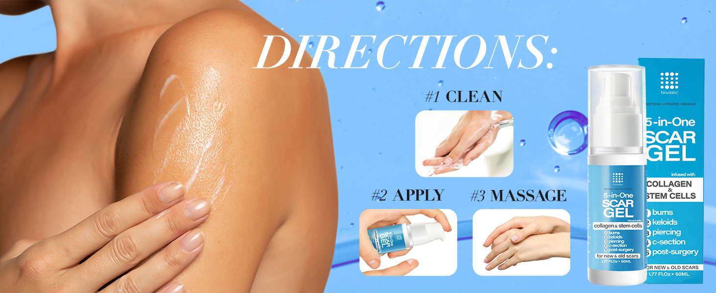 5-in-One Scar Gel : Directions