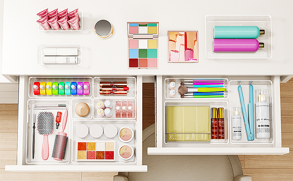 Radikor Drawer Insert Drawer Organiser, Pack of 25 Dressing Table Organiser