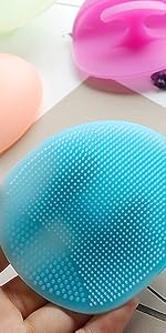 silicone facial cleansing brush exfoliating pad massage