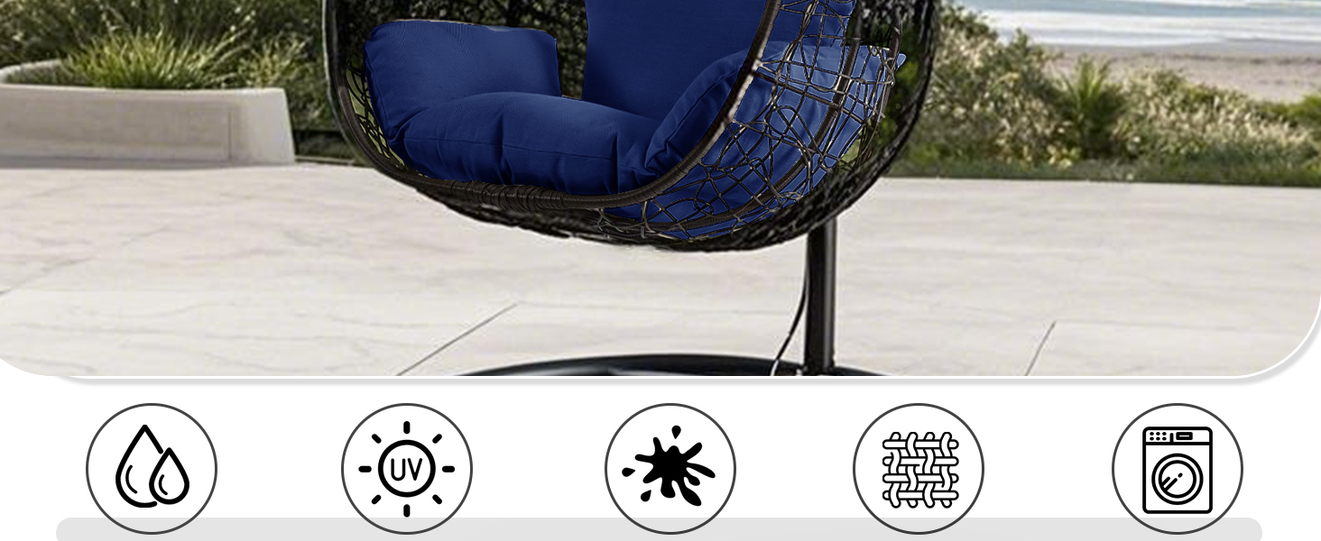 Outdoor Swing Chair Cushion – Designed for Relaxation in Hanging Baskets and Hammock Chairs