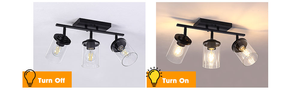 Semi Flush Mount Ceiling Light - 3-Light Ceiling Light Fixtures