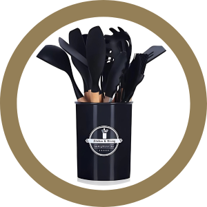 Espátulas E Colheres De Silicone, Utensílios Antiaderentes, Seguros Para Panelas, Alta Durabilidade