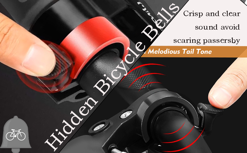 Bicycle Bells Fits 2.2cm/0.87in Bike Handle, Small Bike Bell for