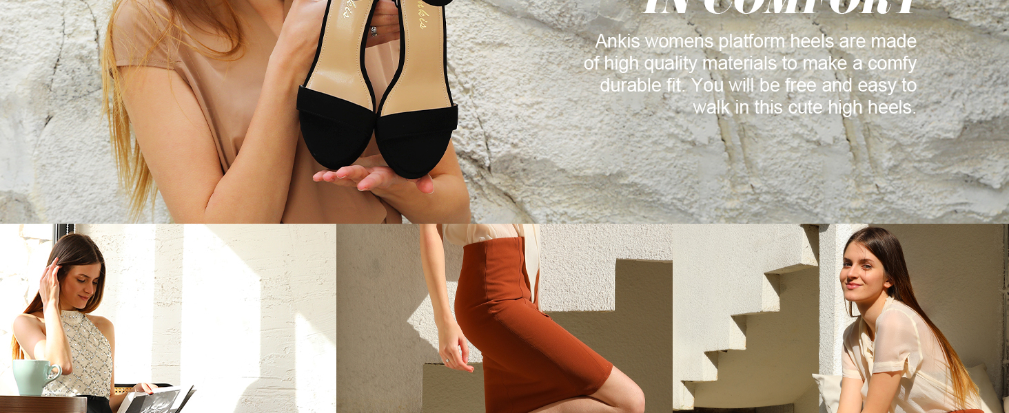 black chunky heels for women