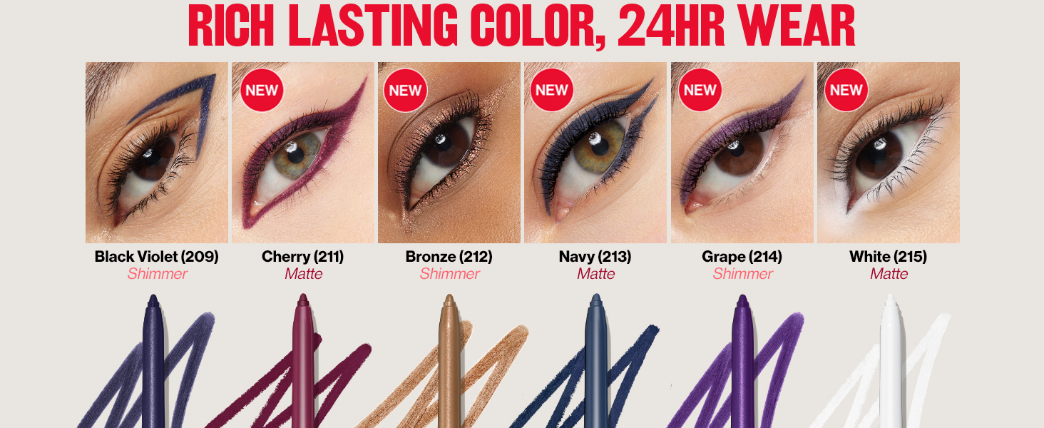 colorstay eyeliner pencil new shades