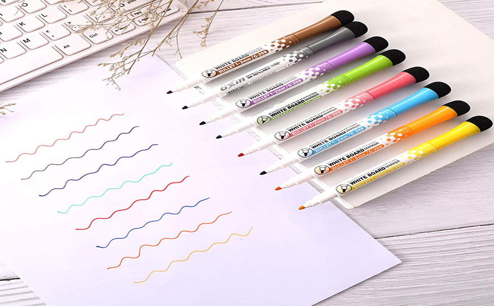 Store2508 Dry Erase Whiteboard Markers & Whiteboard Dusters