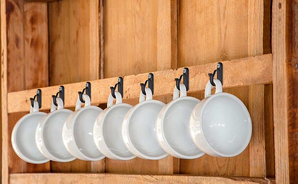 BeneLabel 10pcs String Light Hooks Outdoor, Hanger Hooks, Screw Hooks