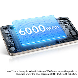 6000mAh battery