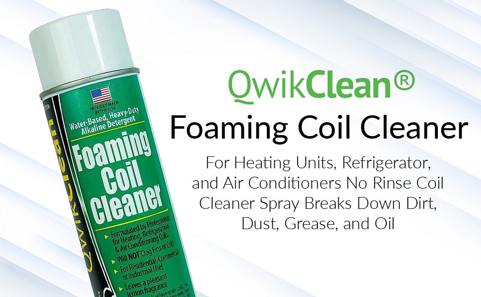 QwikProducts Foaming Coil Cleaner for AC Unit, Heating