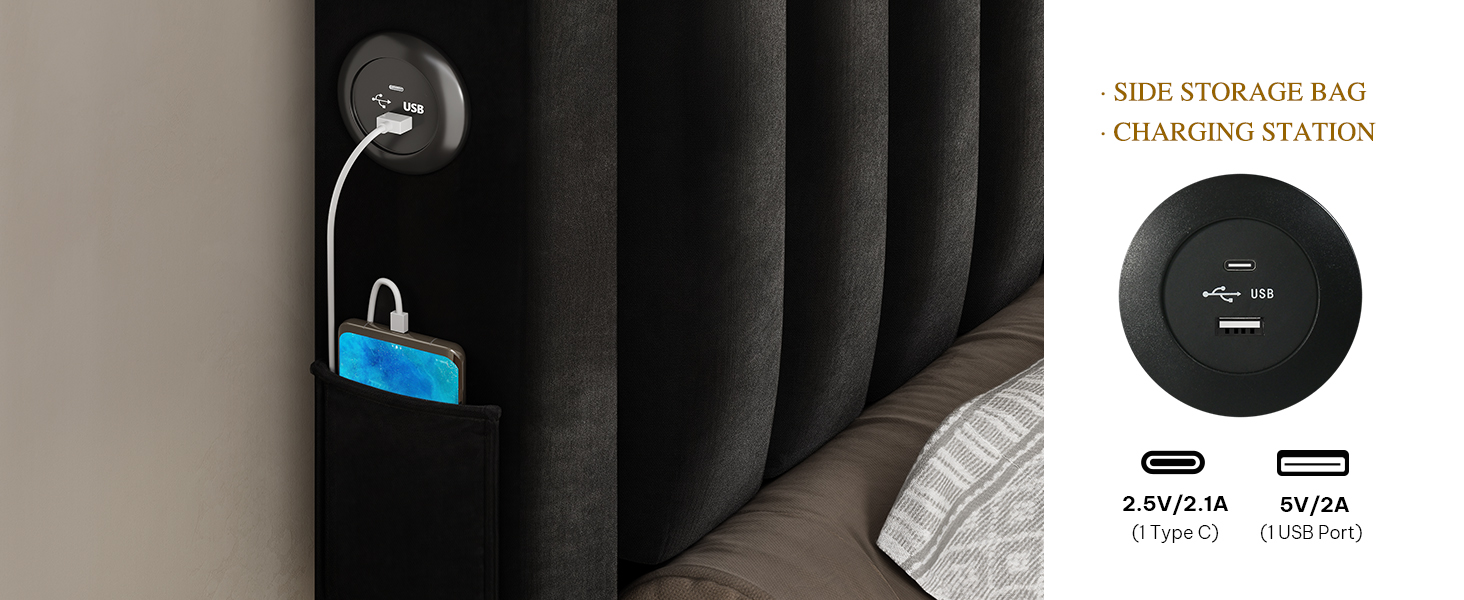 velvet BED FRAME