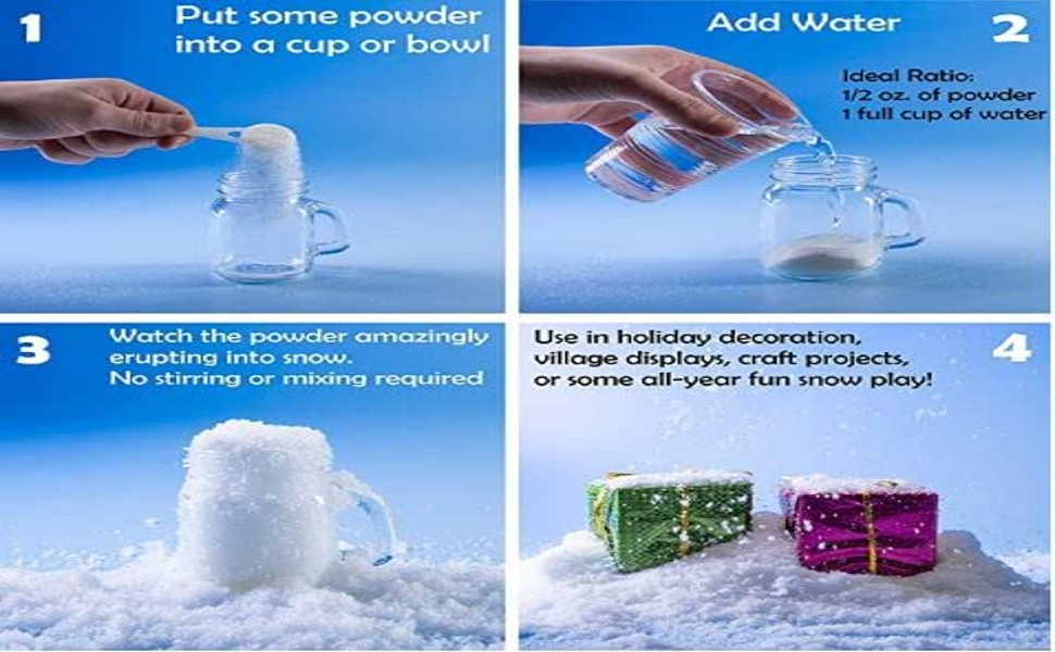 Buy Newvent 300 Gram Artificial Instant Snow Powder Decoration Magic