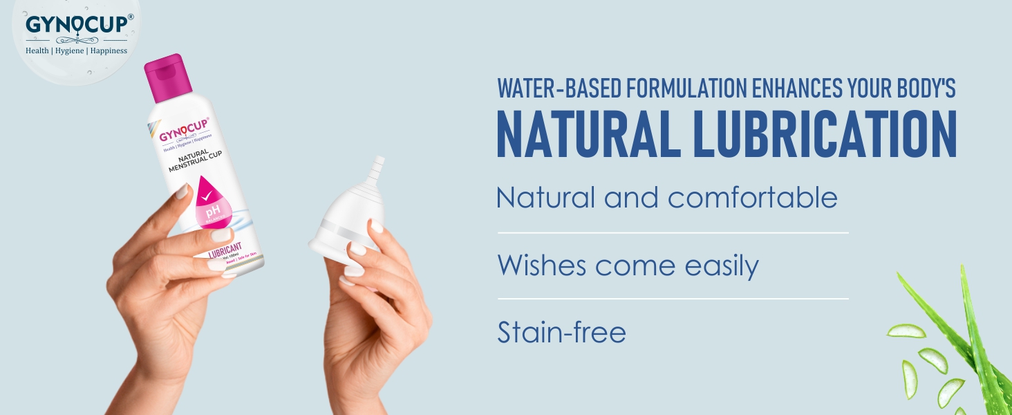 GynoCup Menstrual Cup Lubricant Water based & pH Balanced