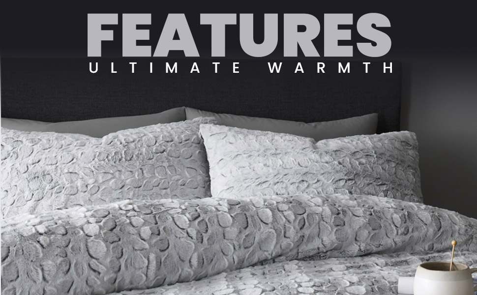 GC GAVENO CAVAILIA Teddy Duvet Cover Sets, Thermal Fleece Bedding