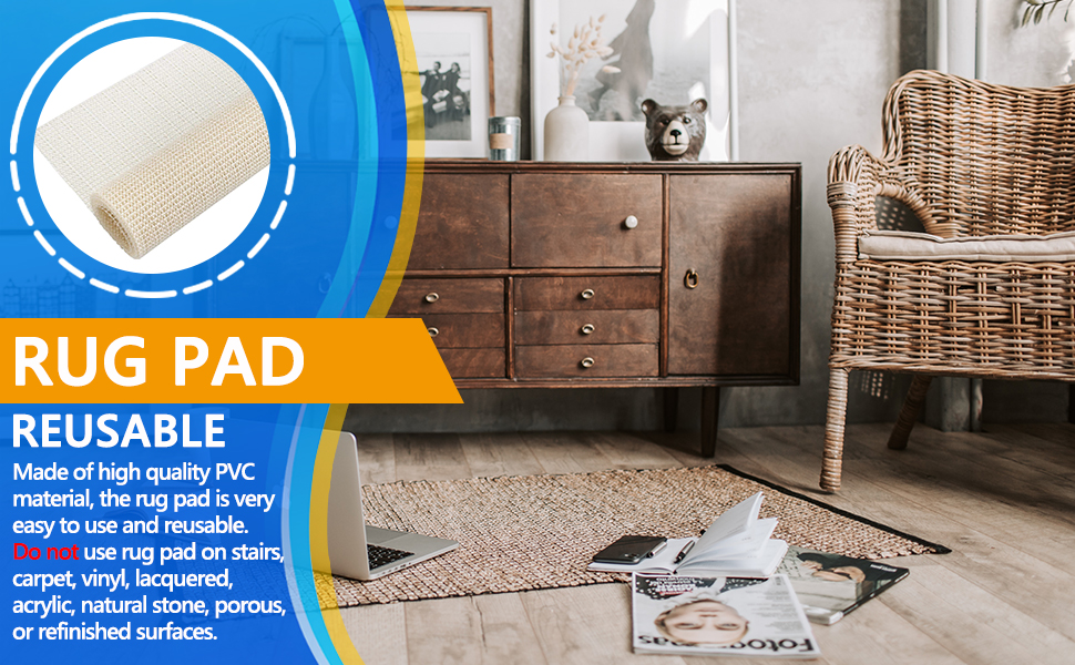 Anti Slip Rug Underlay 100x150 cm Rug Anti Slip Non Slip Underlay