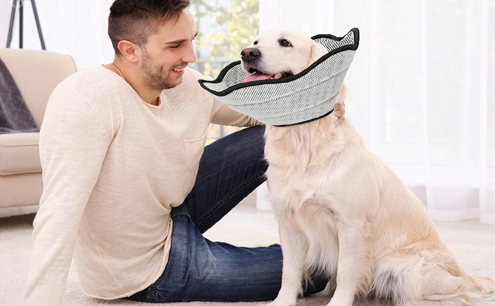 Soft Dog Cone Collar for Dogs After Surgery,Adjustable Dog
