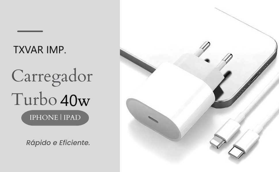 Carregador Turbo 40w