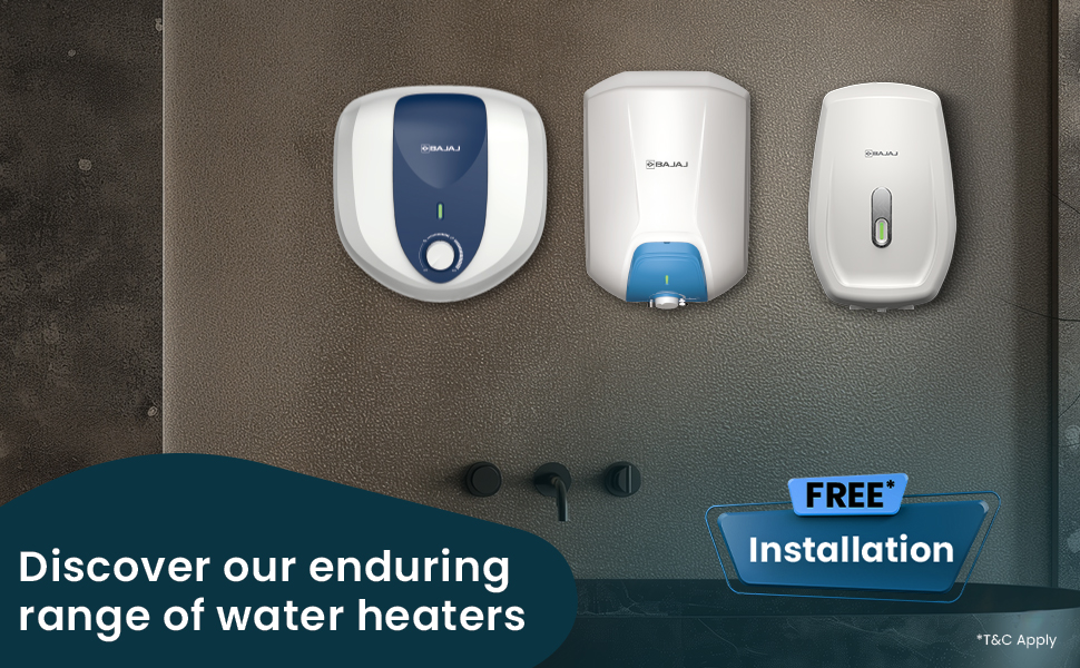 bajaj water heater for home, geyser, water geyser for bathroom , fast heating water heater