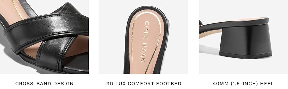 Amazon.com | Cole Haan Women's Landon Sandals 40mm, Black
