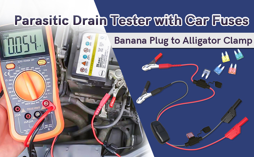 Goupchn Parasitic Drain Tester with Car Blade Fuses