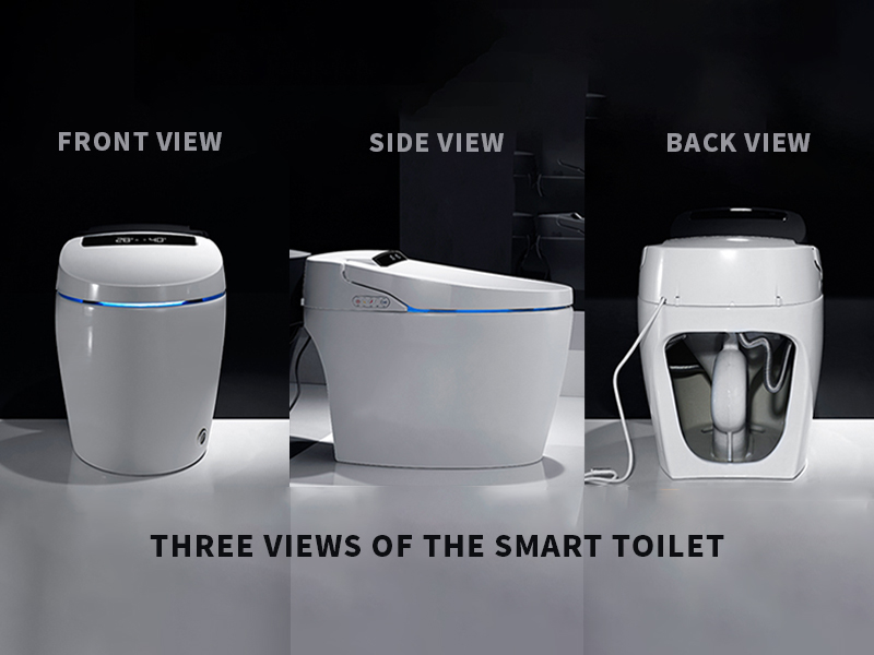 XEK Smart Toilet, One Piece Bidet Toilet for Bathrooms, Toilet with