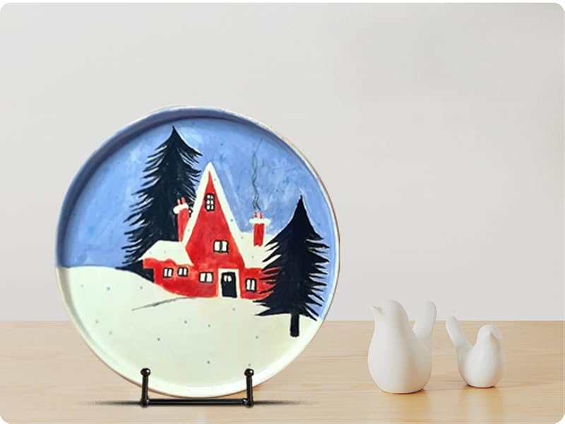 SEEBRIDER 8 Inch Plate Stands for Display, Large Plate