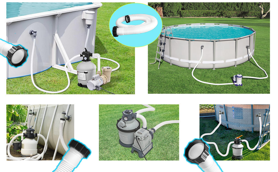 Pool Pump Replacement Hose 1.5 Inch Diameter 59 Inch Long