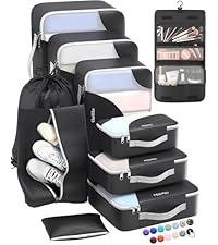 新品未使用 éloge the Travel kit Amazon.com: ALL INCLUDED 10 Set Durable Packing Cubes for