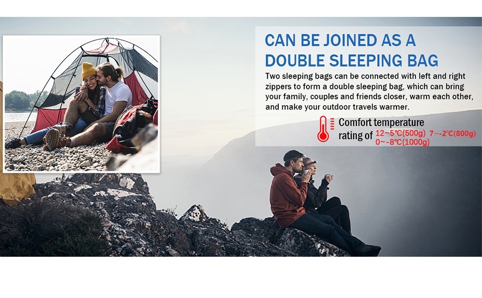 2 Peson Down Sleeping Bag