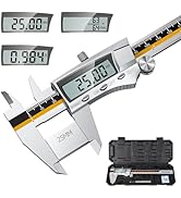 Digital Vernier Calipers, Preciva 6 inch Caliper Measuring Tool Large LCD Screen Stainless Steel ...