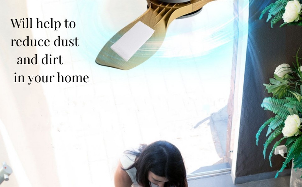 14pcs Ceiling Fan Air Filter Clean Air Ceiling Fan Filter,Ceiling Fan