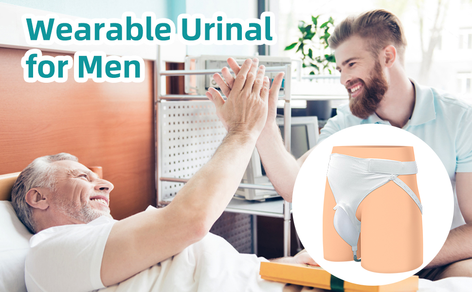 Silicone Urine Collection Bag Wearable Urinal for Men