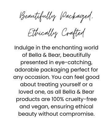 Cruelty Free and Vegan Bella and Bear Story
