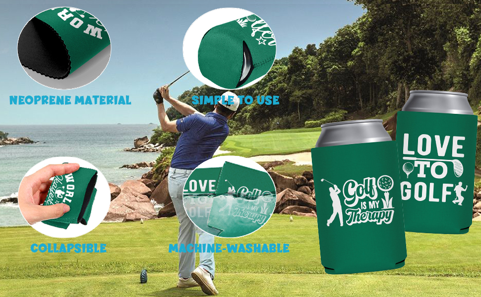 Funny Golf Can Cooler Pop Nordic 12 Pack Golf Can Sleeve
