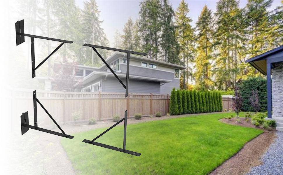 Gate Corner Bracket Heavy Duty Wood Fence No Sag Gate Kit