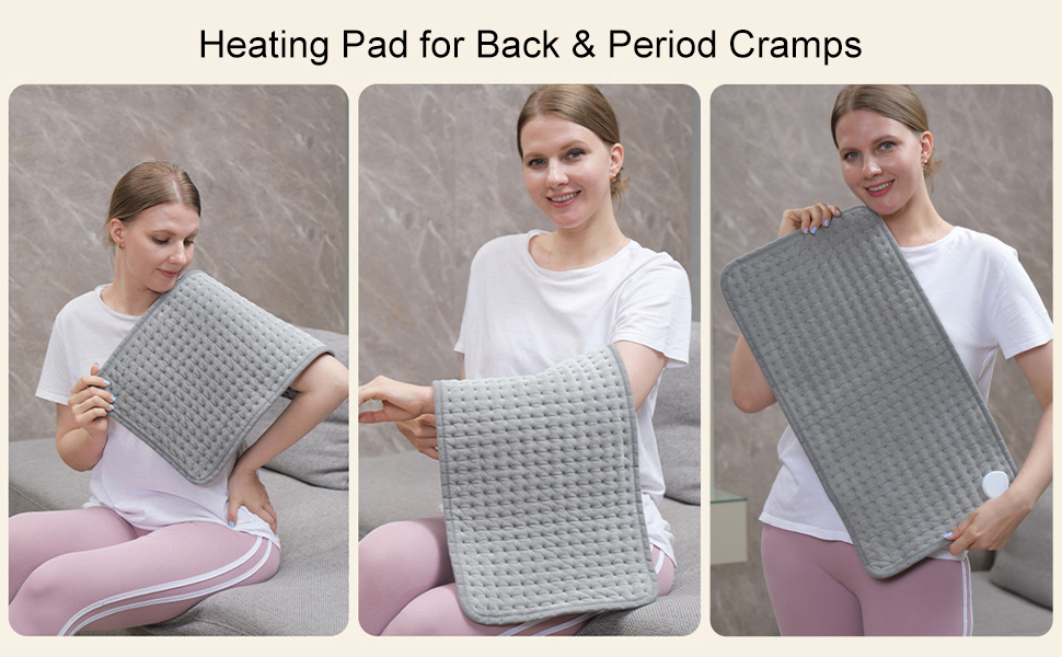 Heating Pad for Neck Shoulders & Back Pain & Cramps Relief