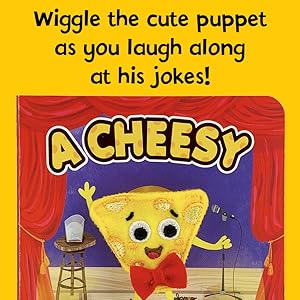 Cheesy joke puppet cheese book