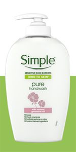 Simple Pure Hand Wash 250 ml to clean and refresh the skin