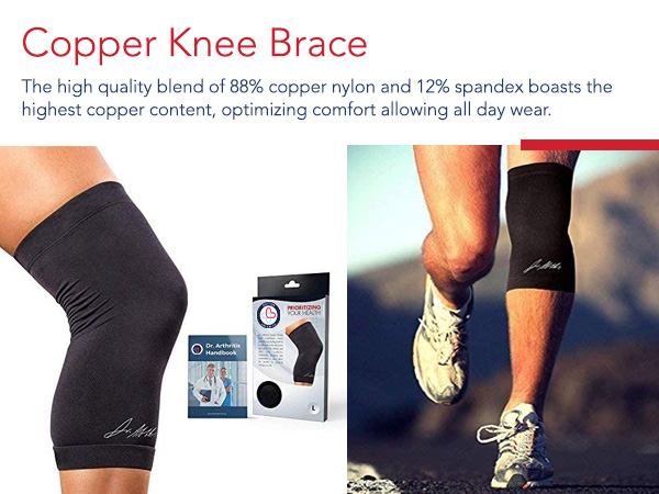 Copper knee brace