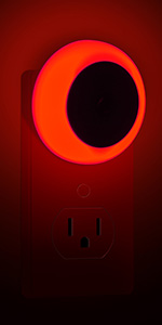 red night light plug in 