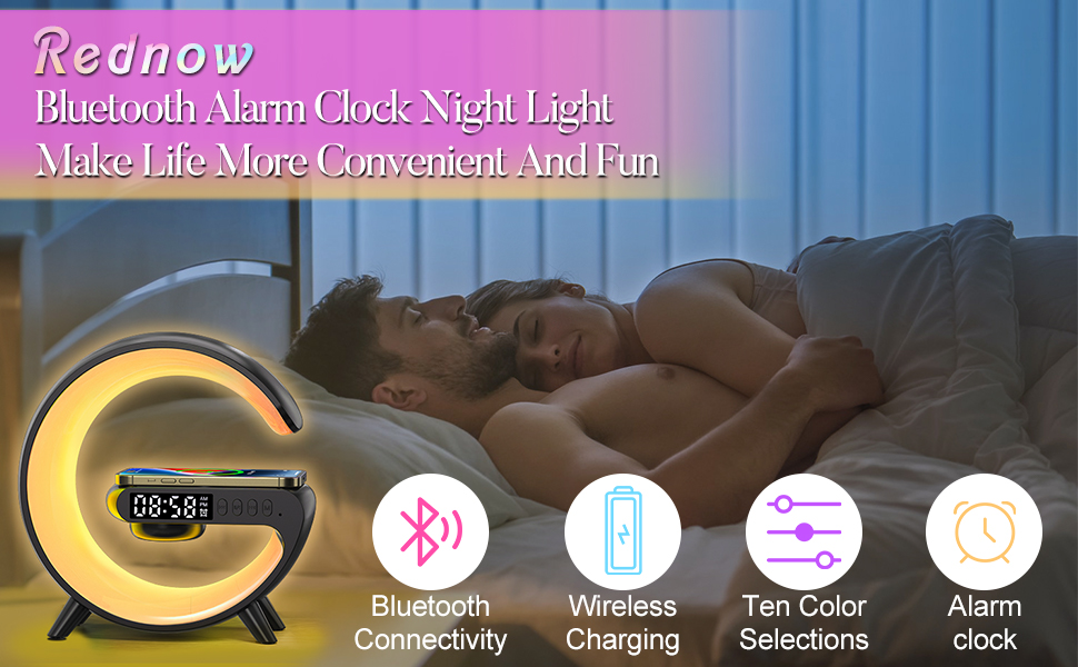Atmosphere Light with Wireless Charging Function Table Lamp
