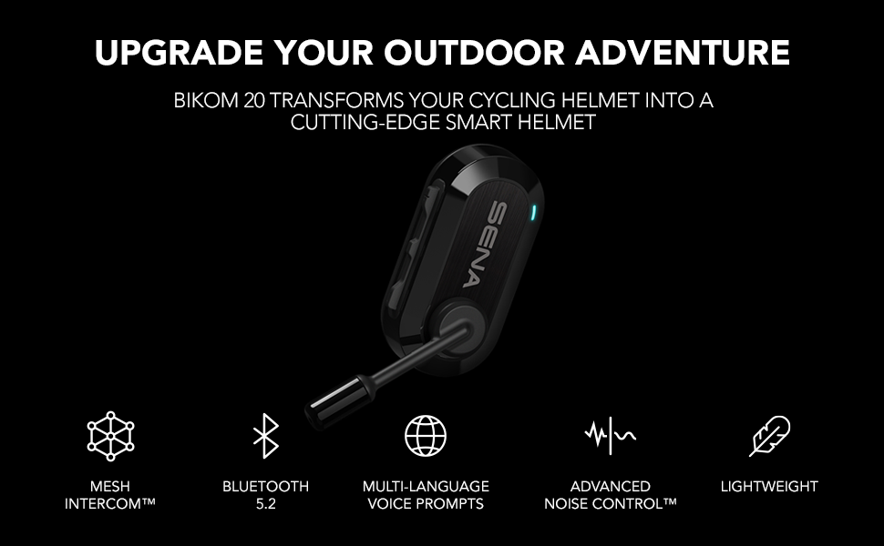 SENA BikOn 20 サイクリングコミュニケーションシステム BiKom 20 - SENA BiKom 20 Outdoor Mesh Communication System
