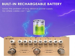 Pedal de efeitos para guitarra acústica