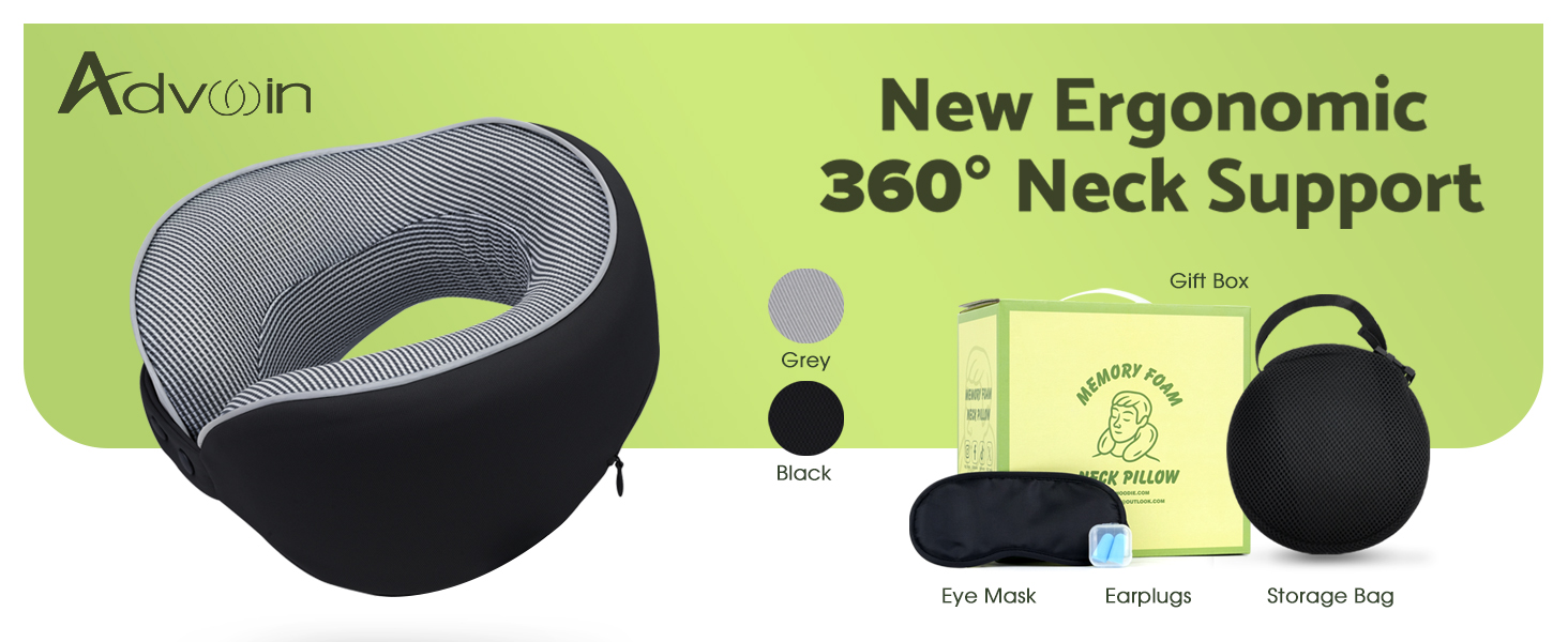 Compact & Light Design Travel Neck Pillow
