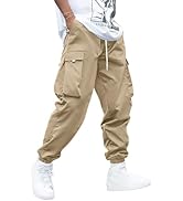 Amazon.com: ZAFUL Men's Streetwear Cargo Pants with Flap