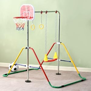 Amazon.co.jp: LOKER 鉄棒 室内 屋外 折りたたみ 高さ調節可能 鉄棒