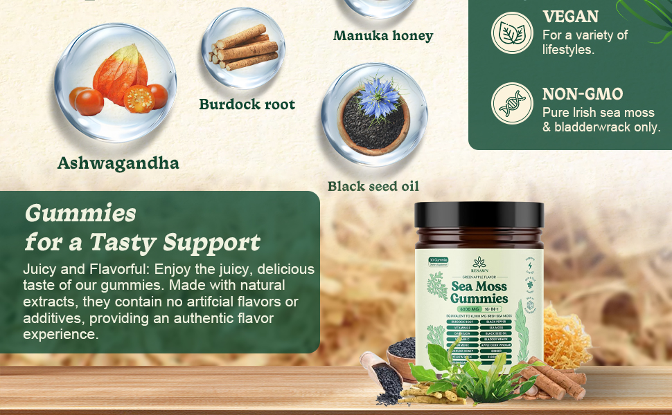 Sea Moss 16-in-1 Gummies