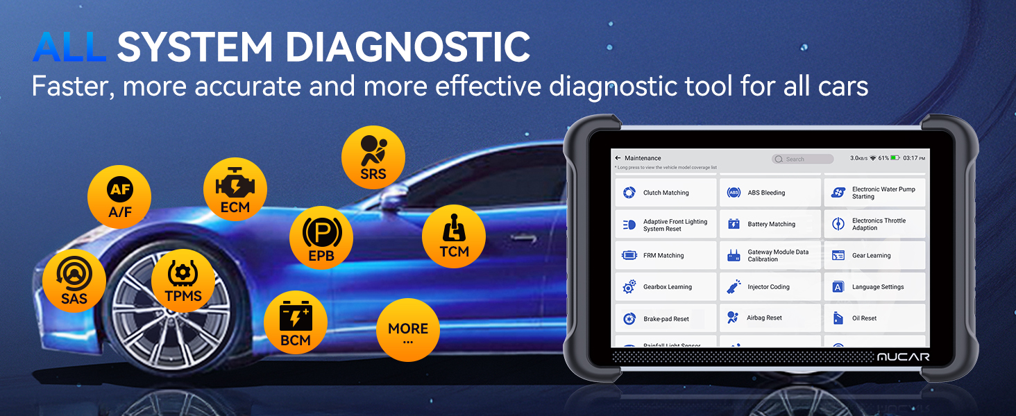 mucar 892BT Bidirectional Scan Tool