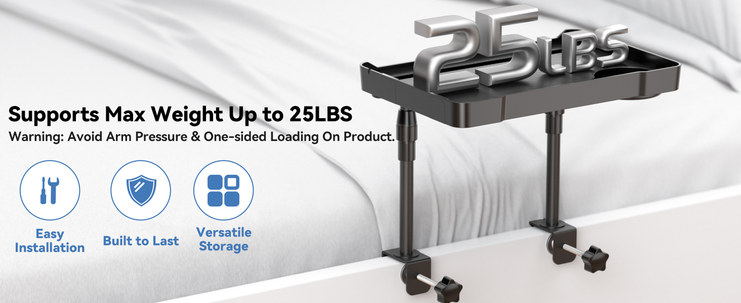 attachable bedside table